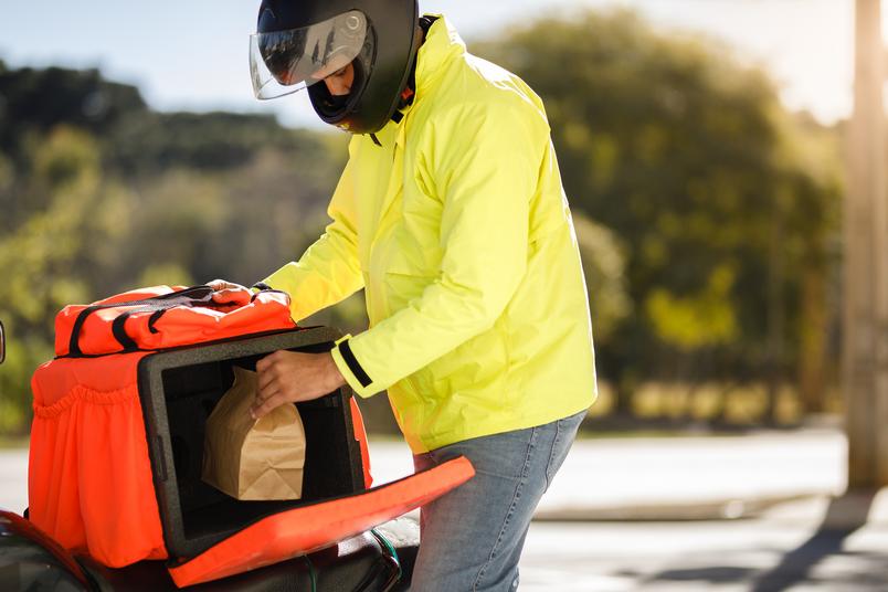 bags ifood descarte ecologico das mochilas de motoqueiro