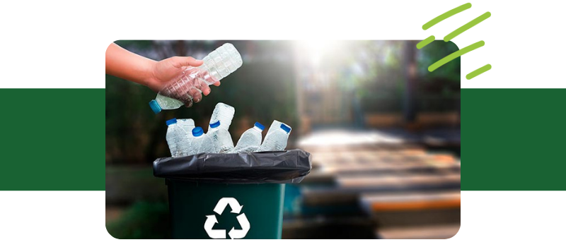 Reciclagem de lixo plástico