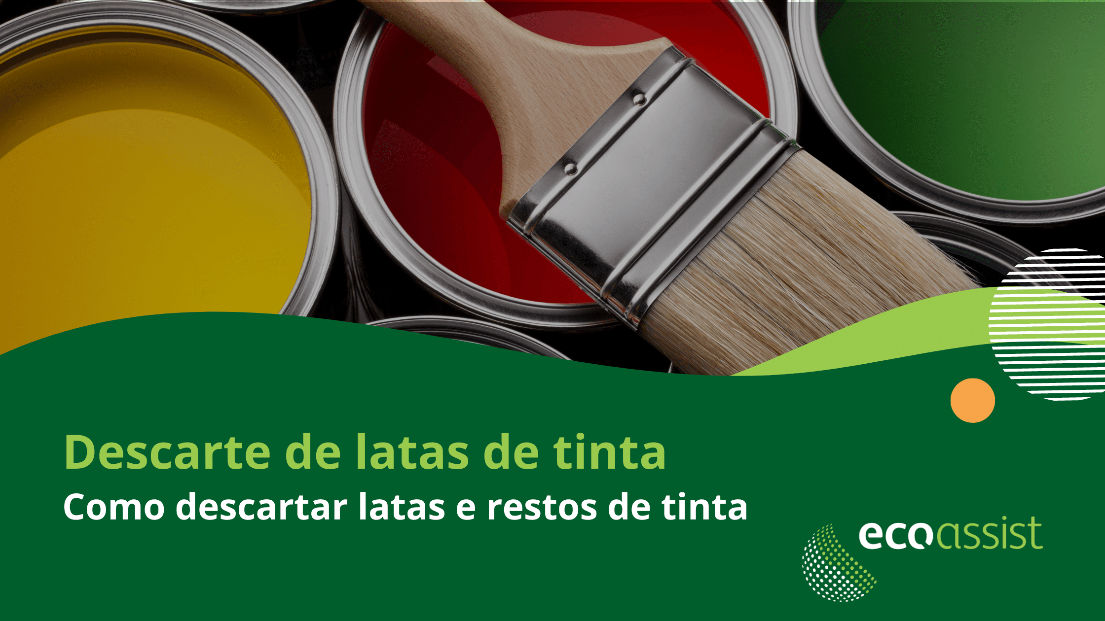 Descarte de latas de tinta Como descartar latas e restos de tinta